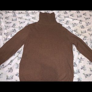 Dark brown turtleneck